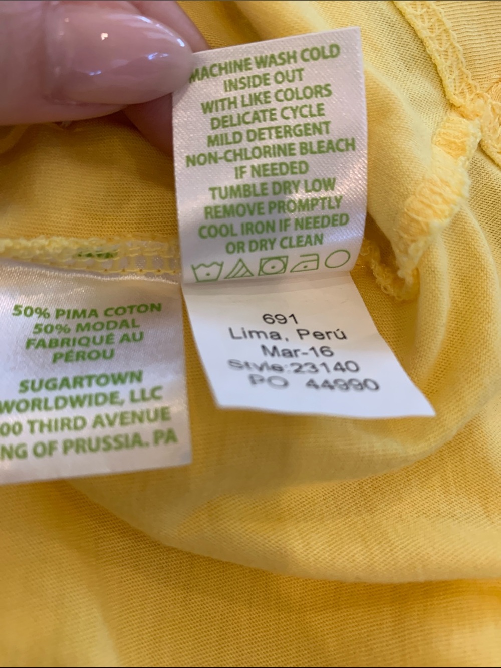Lilly Pulitzer Yellow Spaghetti Strap Camisole Tank Top in XS - Picture 5 of 5